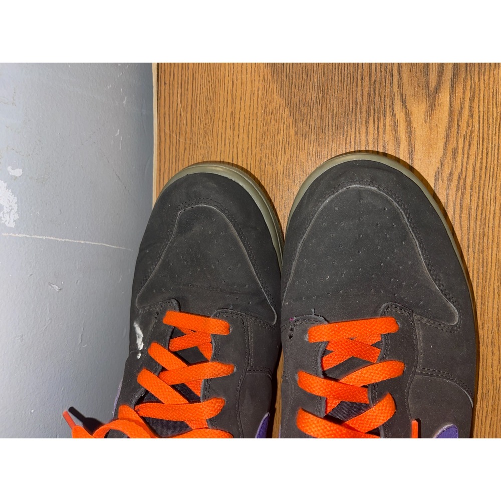 Nike Dunk‎ High Godzilla Size 13 Mens 2012 Black Purple Orange 317982-053 - Picture 14 of 16